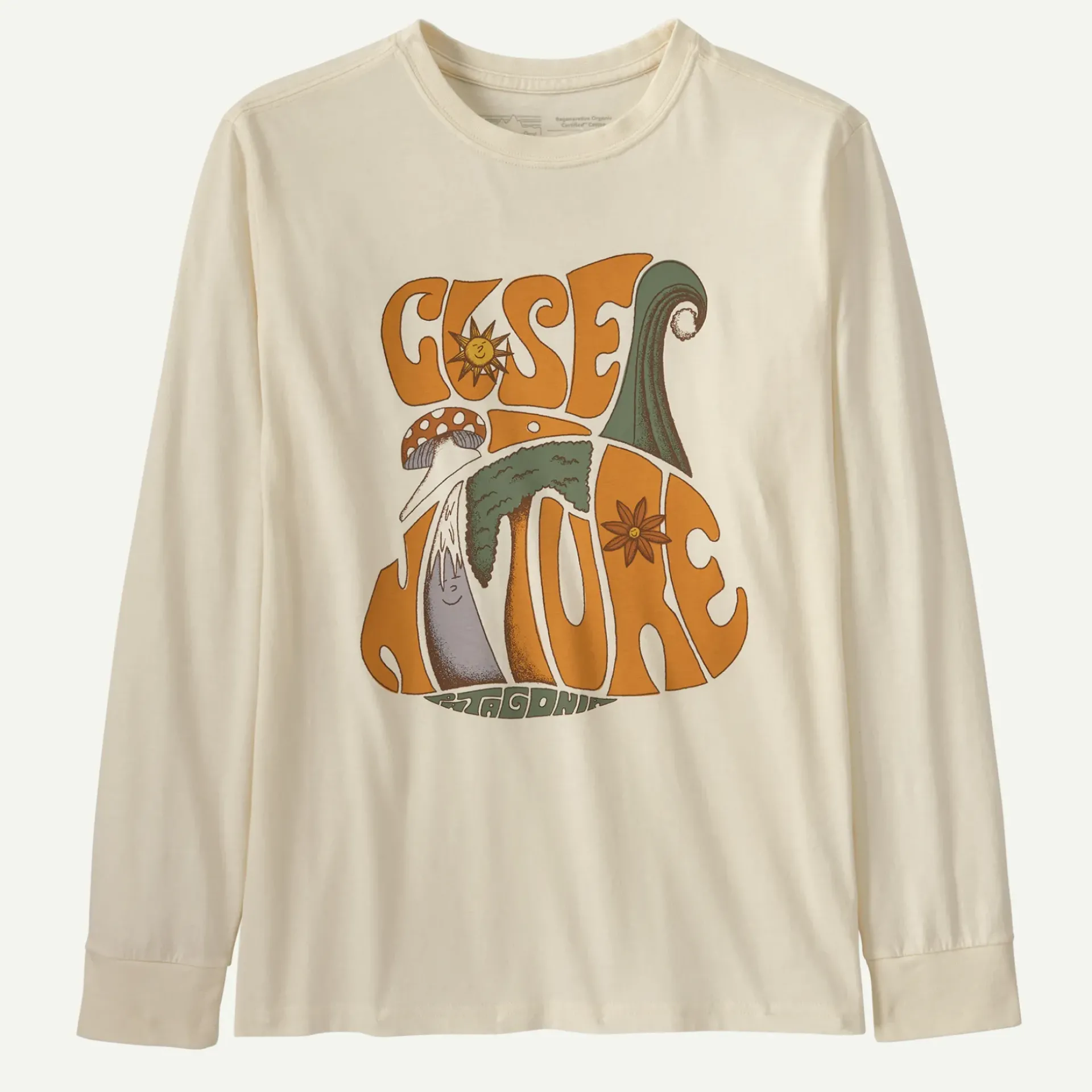 Best Kids' Long-Sleeved Regenerative Organic Certified® Cotton Graphic T-Shirt Kids Kids' & Baby|Tops
