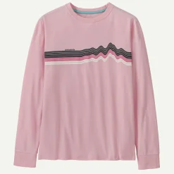 Online Kids' Long-Sleeved Regenerative Organic Certified&reg; Cotton Ridge Rise Stripe T-Shirt Kids Kids' & Baby|Tops