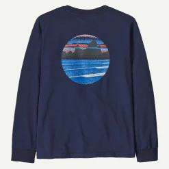 Sale Kids' Long-Sleeved Skyline Stencil T-Shirt Kids Kids' & Baby|Tops