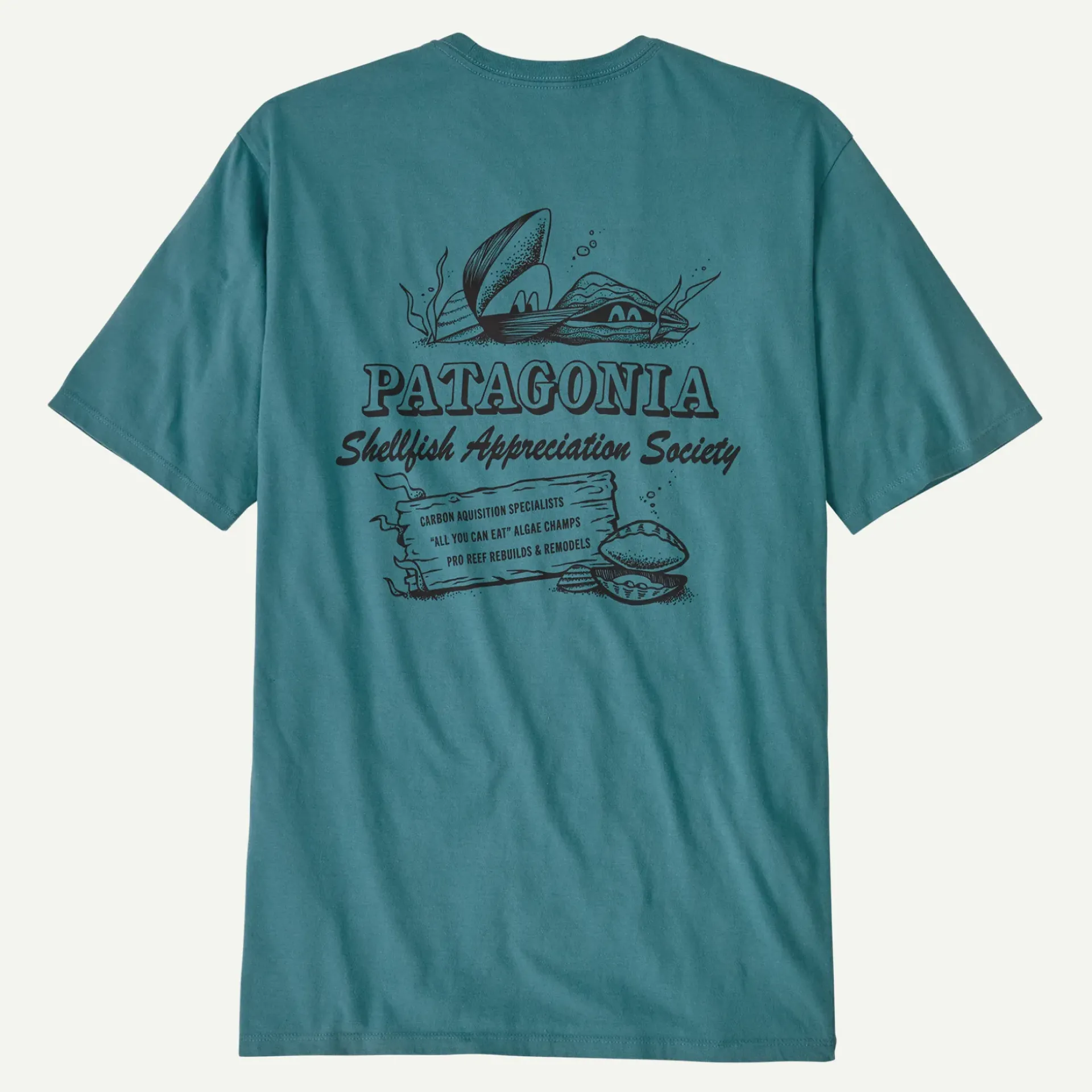 Outlet Men's Aquatic Action Organic T-Shirt T-Shirts|Short Sleeve