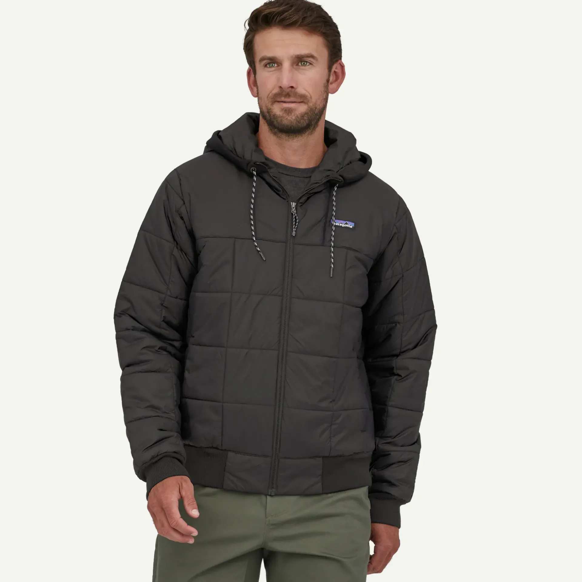 Outlet Men's Box Quilted Hoody Men's|Casual
