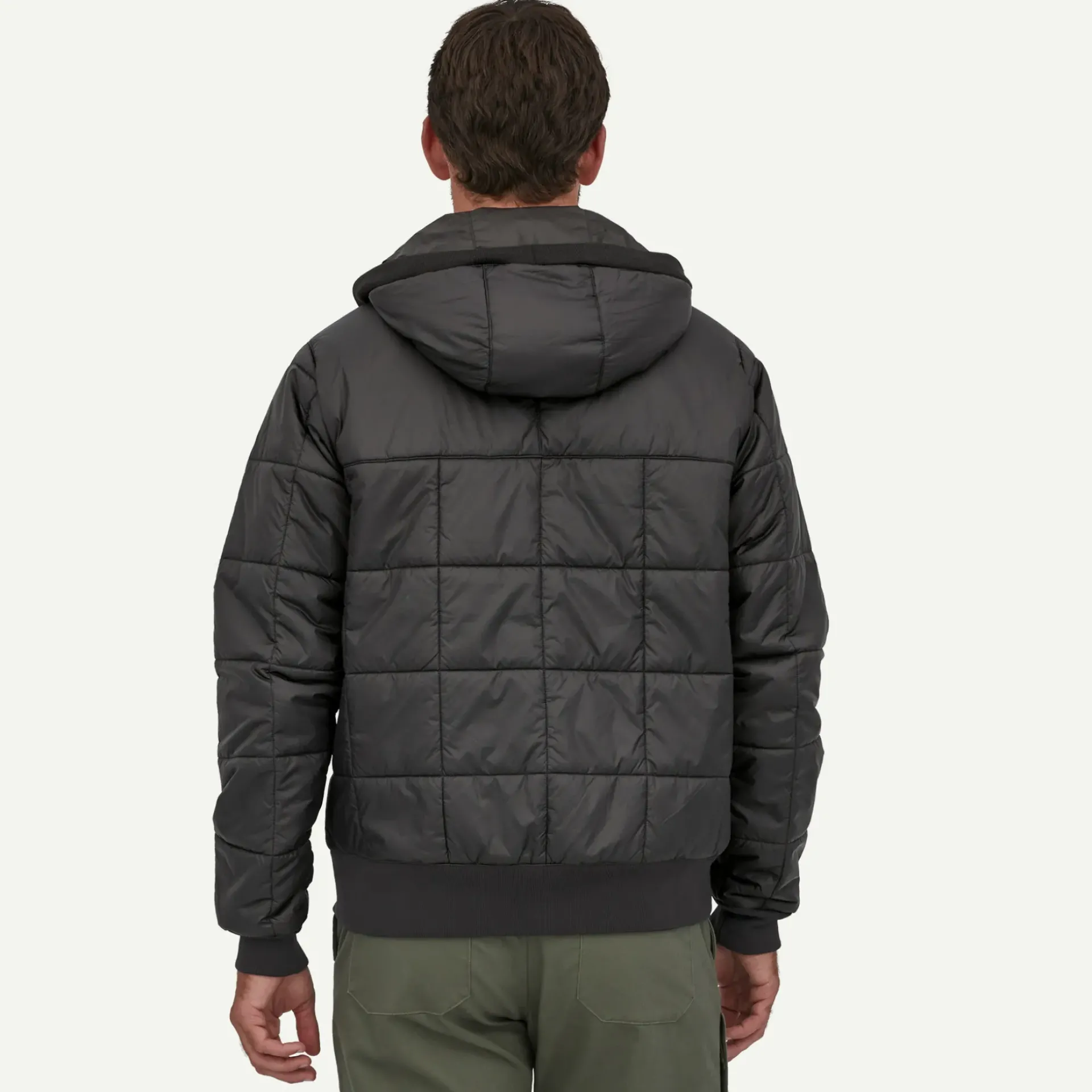 Outlet Men's Box Quilted Hoody Men's|Casual