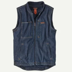 Discount Men's Insulated Work Denim Vest Vests|Casual