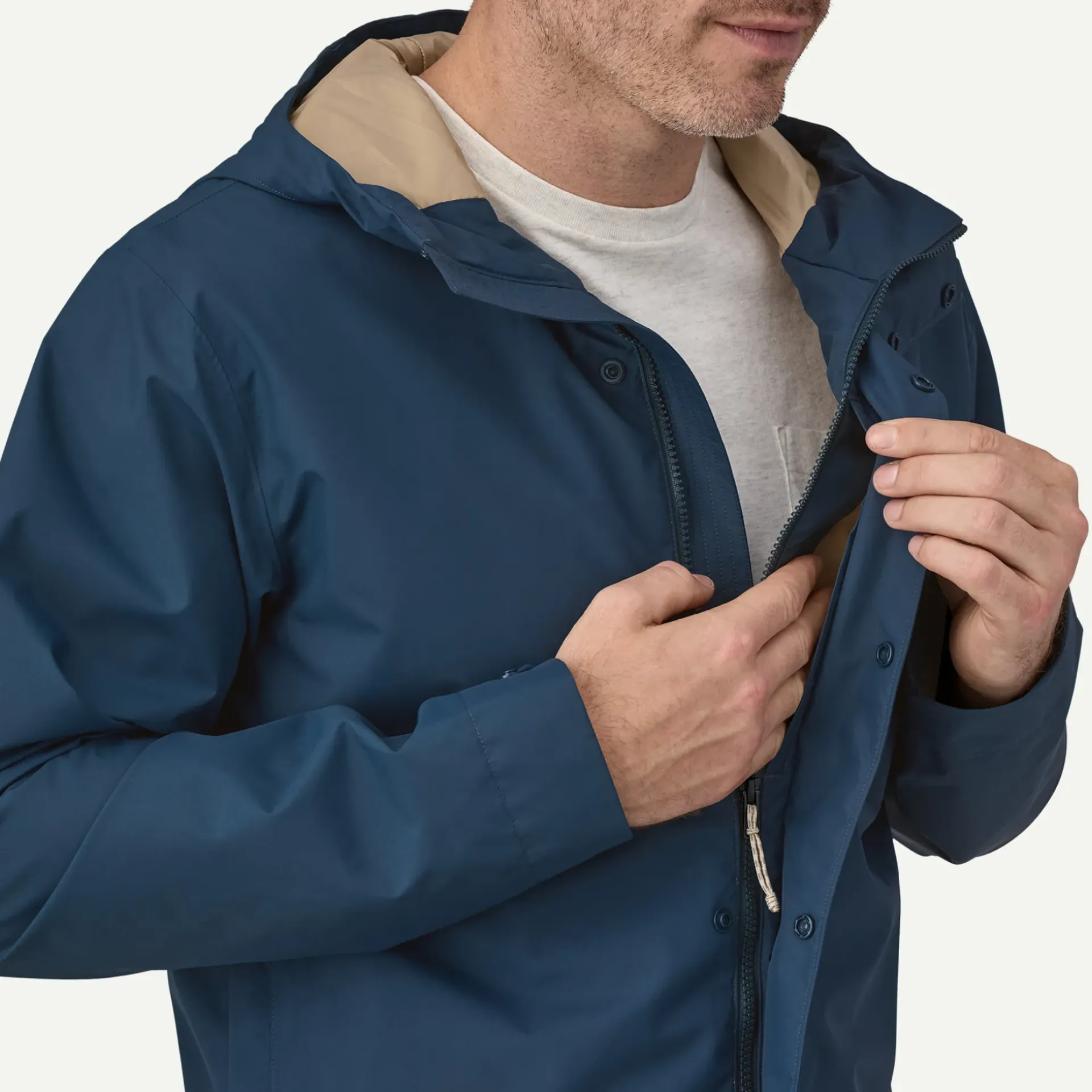 Clearance Men's Jackson Glacier Rain Jacket Hard Shell|Rainwear