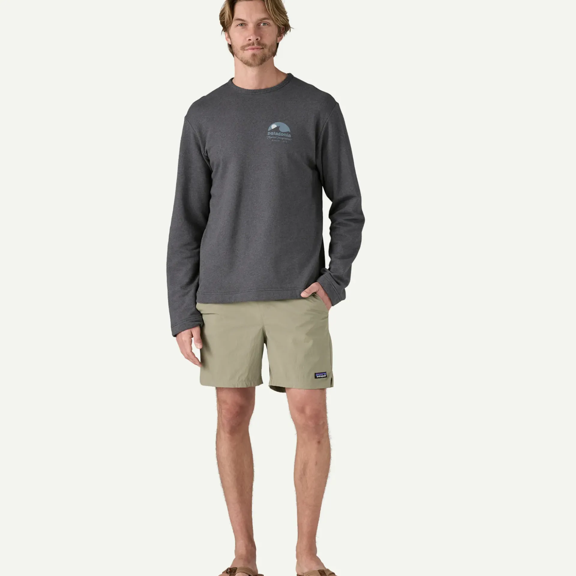 New Men's Lightweight Applied Imagination Wildrise Crewneck Shop Men’S|T-Shirts