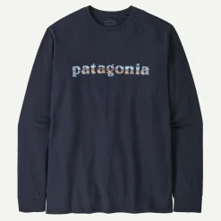 Clearance Men's Long-Sleeved '73 Text Logo Responsibili-Tee® T-Shirts|Long Sleeve