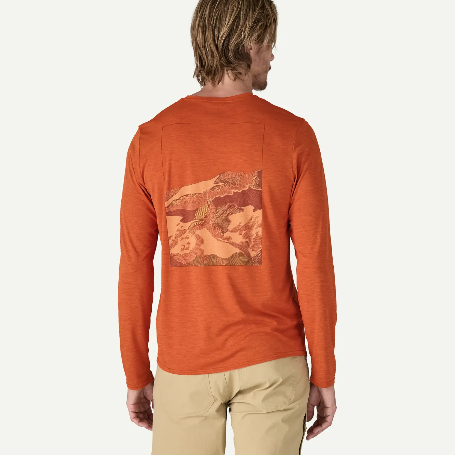 Outlet Men's Long-Sleeved Capilene® Cool Daily Graphic Shirt - Lands Shop Men’S|T-Shirts