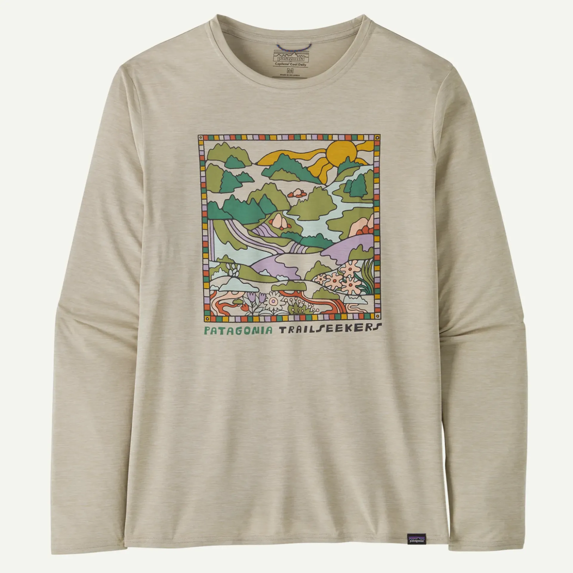 Outlet Men's Long-Sleeved Capilene® Cool Daily Graphic Shirt - Lands Shop Men’S|T-Shirts
