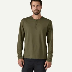 Sale Men's Long-Sleeved Daily Henley Men's|T-Shirts