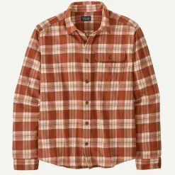 Outlet Men's Long-Sleeved Lightweight Fjord Flannel Shirt Men's|Button Down