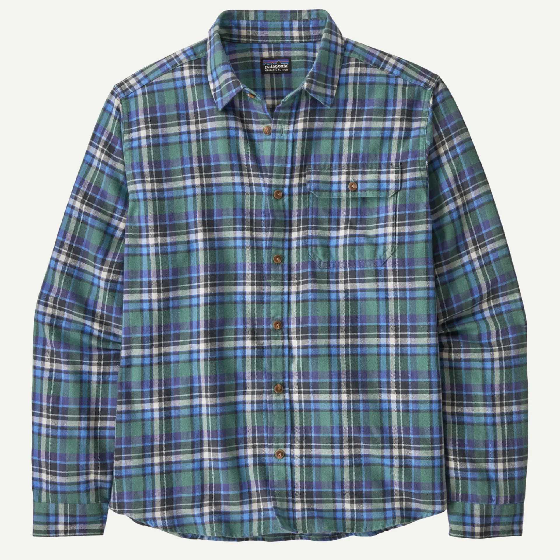 Outlet Men's Long-Sleeved Lightweight Fjord Flannel Shirt Men's|Button Down