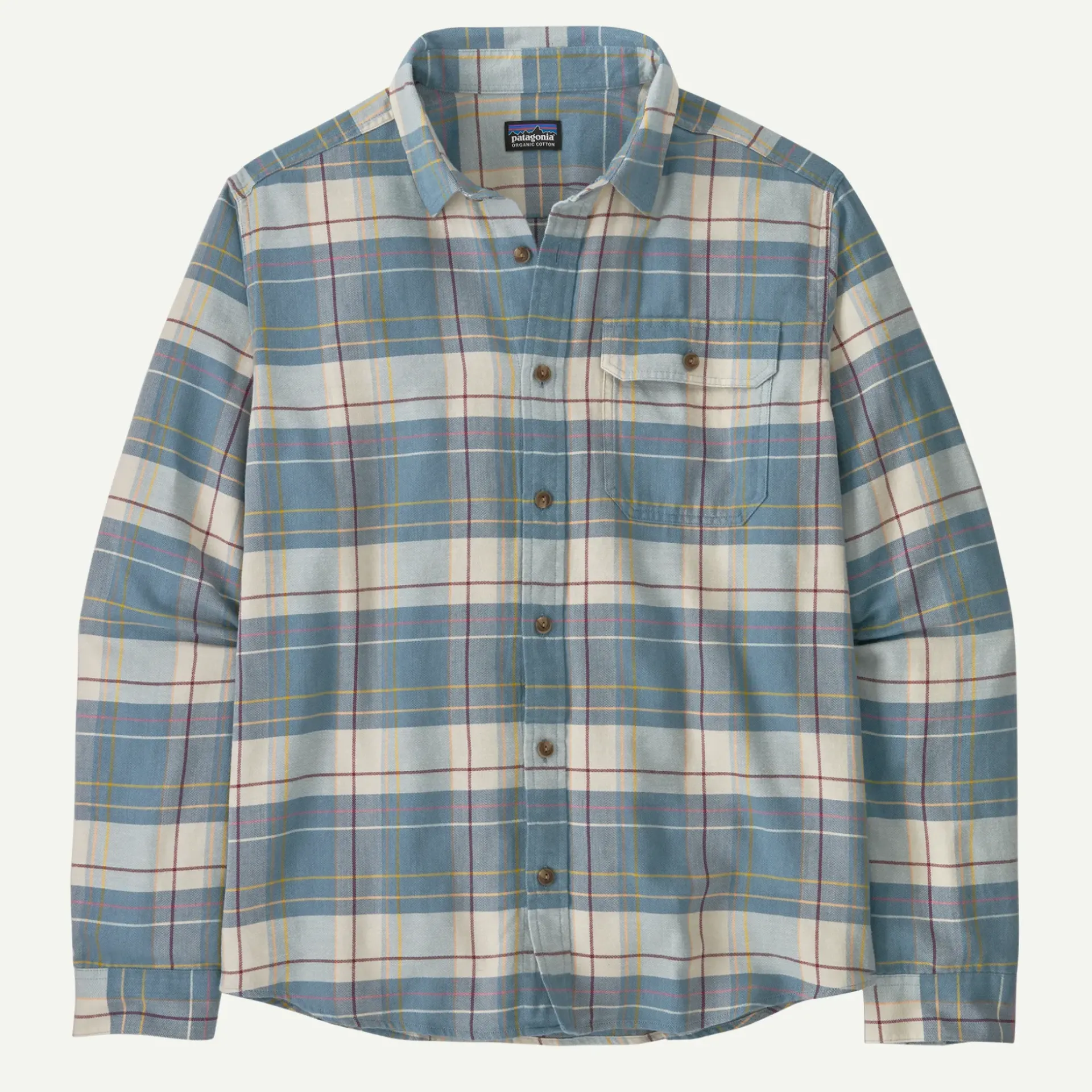 Outlet Men's Long-Sleeved Lightweight Fjord Flannel Shirt Men's|Button Down