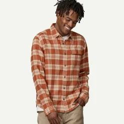 Outlet Men's Long-Sleeved Lightweight Fjord Flannel Shirt Men's|Button Down