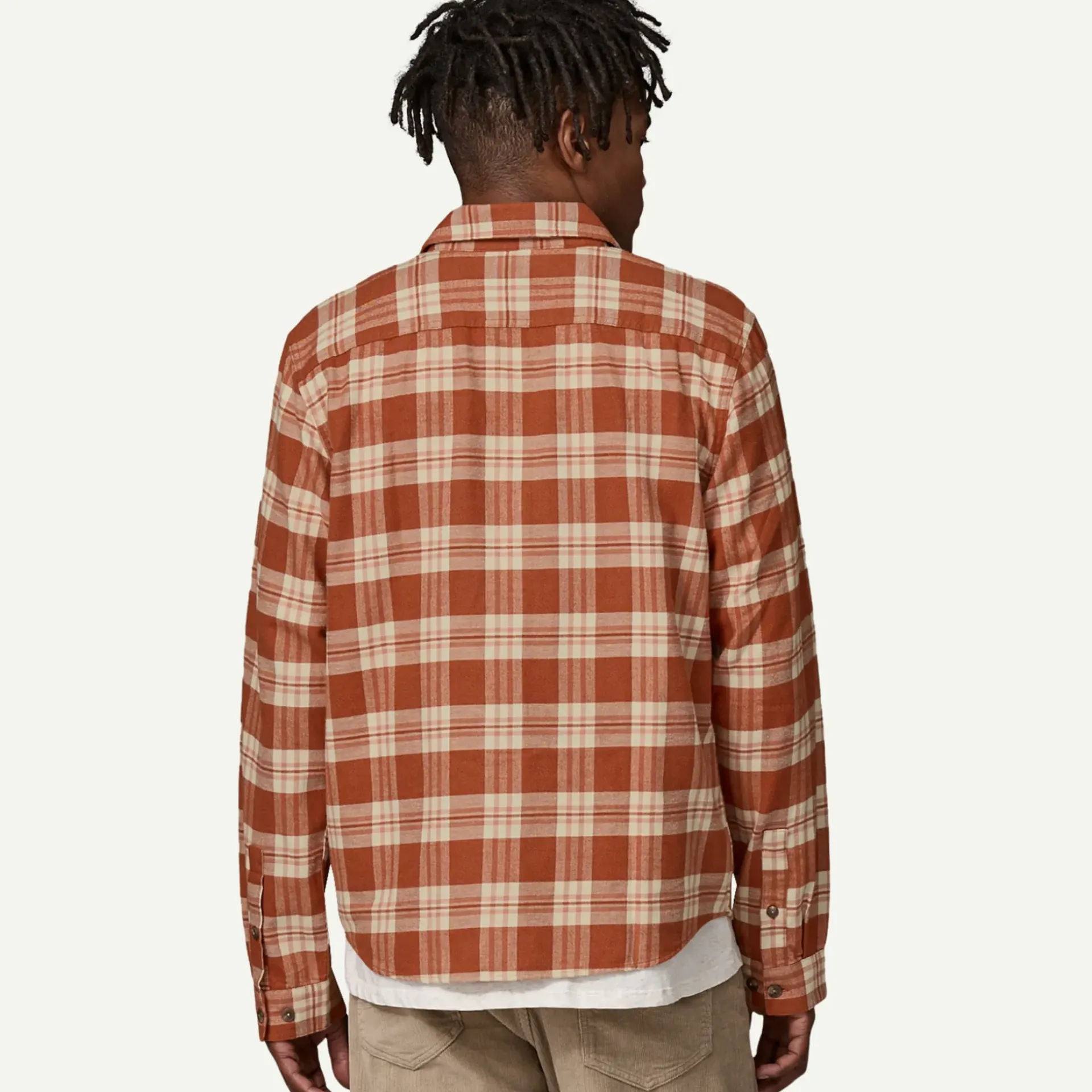 Outlet Men's Long-Sleeved Lightweight Fjord Flannel Shirt Men's|Button Down