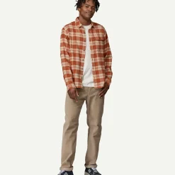 Outlet Men's Long-Sleeved Lightweight Fjord Flannel Shirt Men's|Button Down
