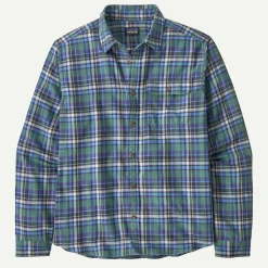 Outlet Men's Long-Sleeved Lightweight Fjord Flannel Shirt Men's|Button Down