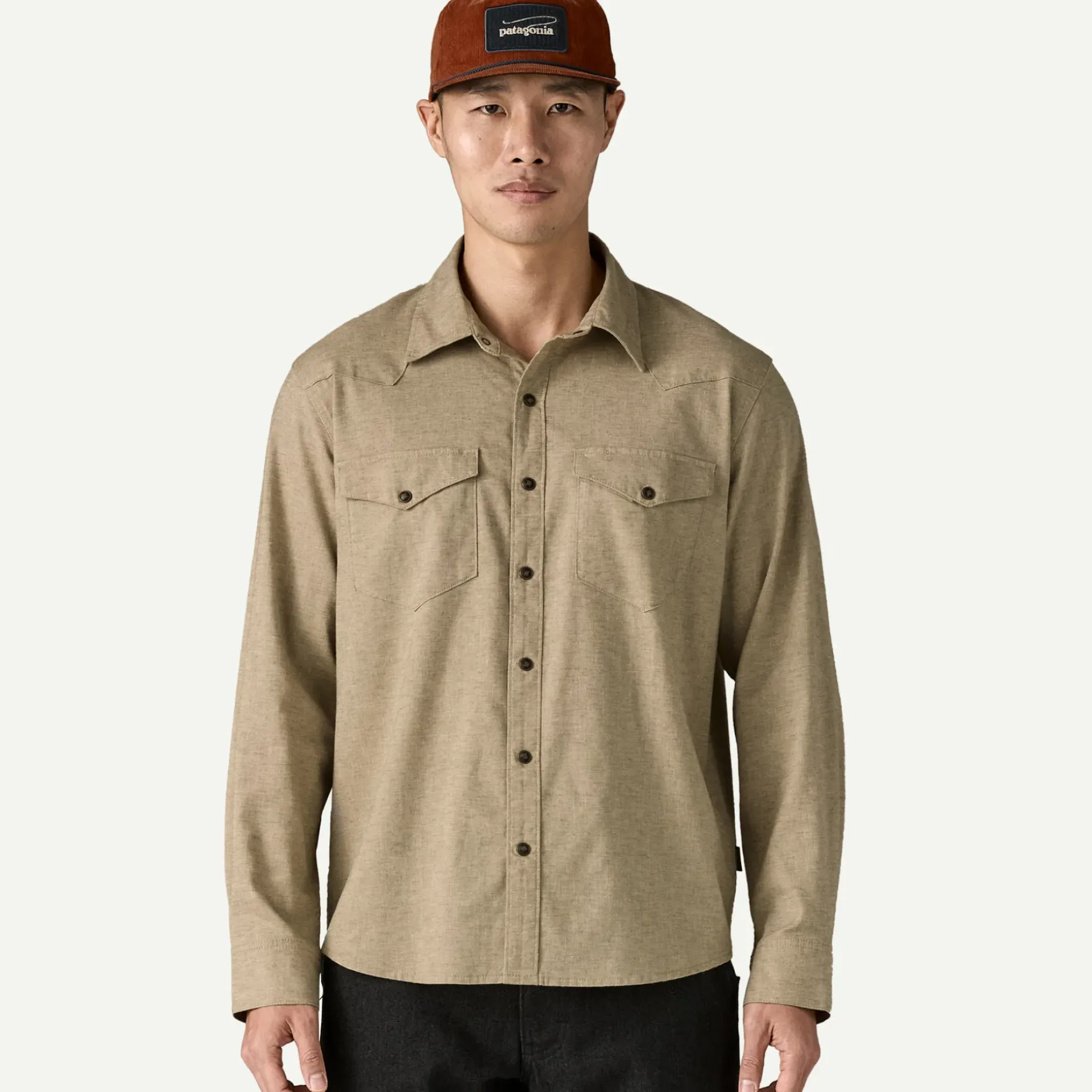 Outlet Men's Long-Sleeved Western Snap Shirt Button Down|Long Sleeve