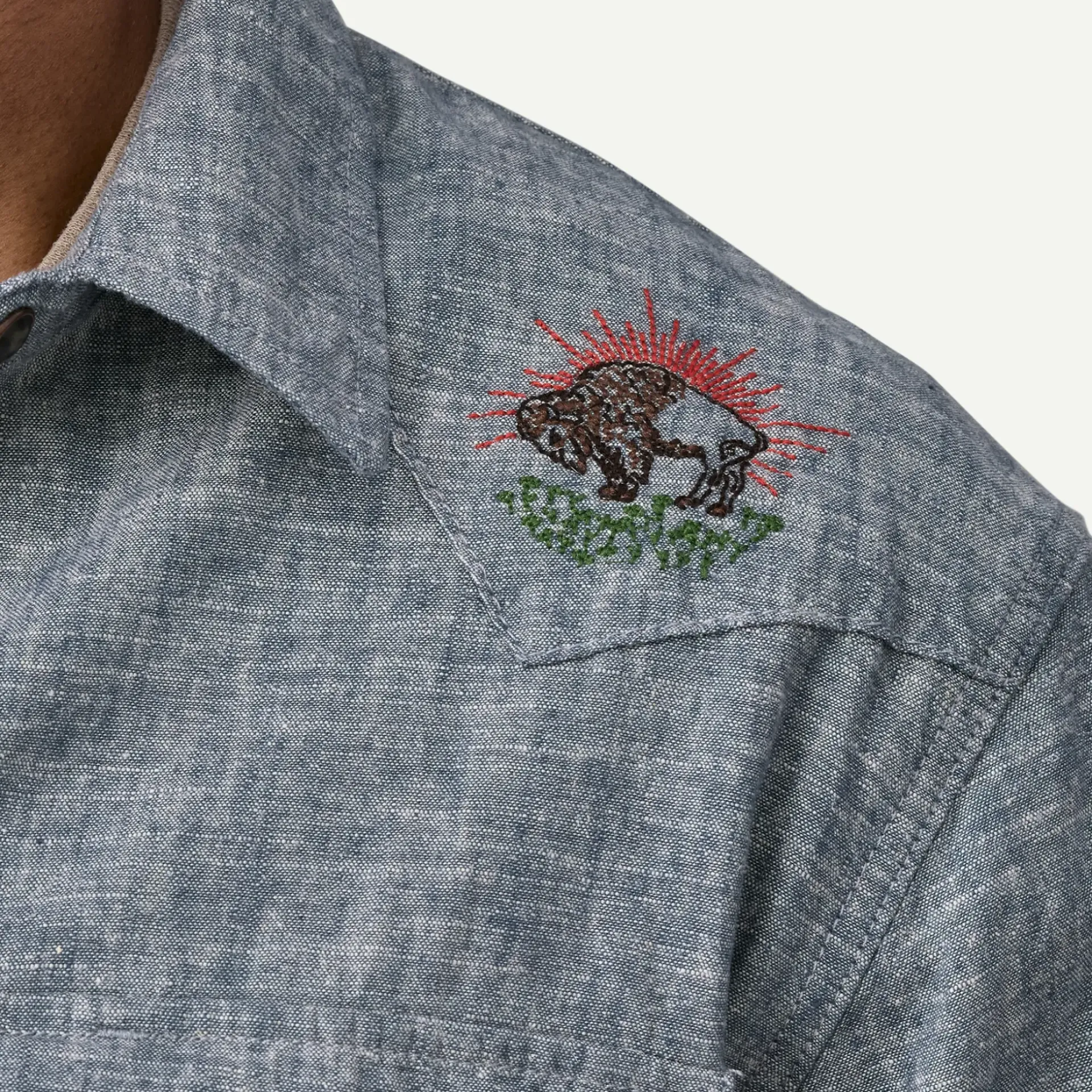 Outlet Men's Long-Sleeved Western Snap Shirt Button Down|Long Sleeve
