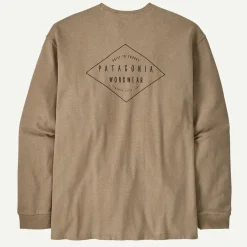 Online Men's Long-Sleeved Work Pocket T-Shirt Men's|T-Shirts