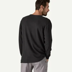 Online Men's Long-Sleeved Work Pocket T-Shirt Men's|T-Shirts