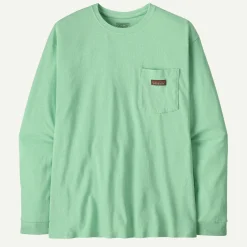 Online Men's Long-Sleeved Work Pocket T-Shirt Men's|T-Shirts