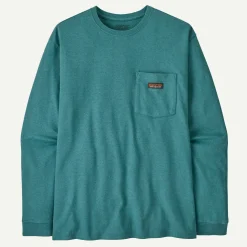 Online Men's Long-Sleeved Work Pocket T-Shirt Men's|T-Shirts