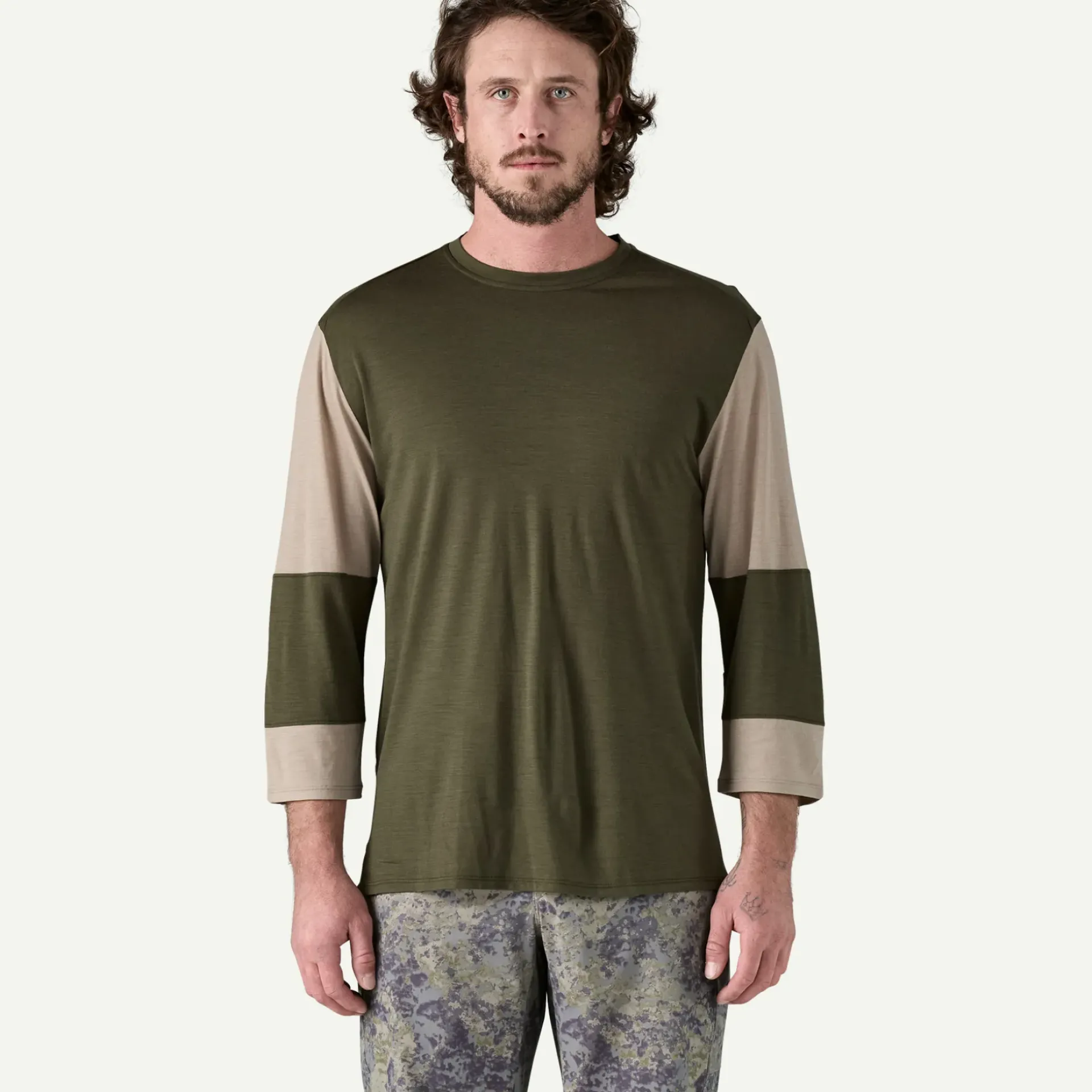 Discount Men's Merino Blend 3/4-Sleeved Bike Jersey Shop Men’S|Long Sleeve