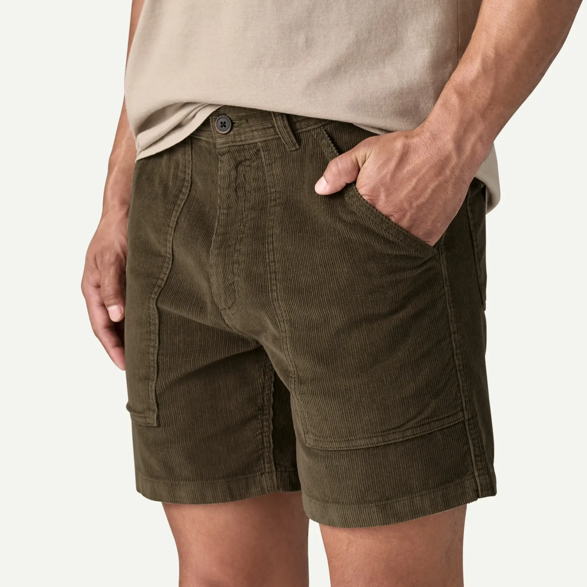 Clearance Men's Organic Cotton Cord Utility Shorts - 6" Shorts