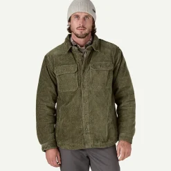 Sale Men's Pile-Lined Corduroy Shirt Jacket Men's|Button Down