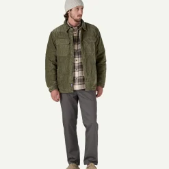 Sale Men's Pile-Lined Corduroy Shirt Jacket Men's|Button Down