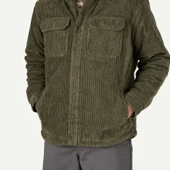 Sale Men's Pile-Lined Corduroy Shirt Jacket Men's|Button Down