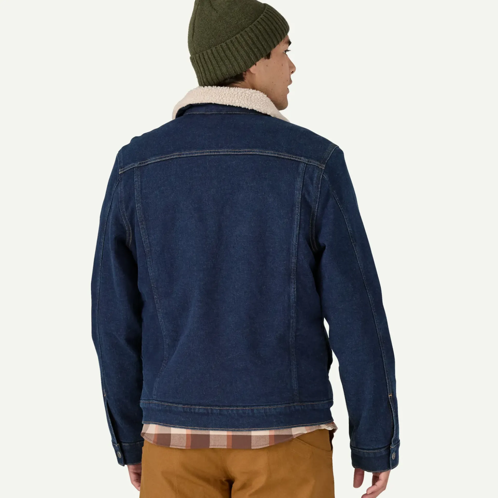 Men's Pile-Lined Trucker Jacket Men's|Casual