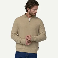 New Men's Recycled Cashmere 1/4-Zip Sweater Men's|Sweaters