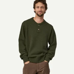 Online Men's Recycled Wool-Blend Buttoned Sweater Men's|Sweaters