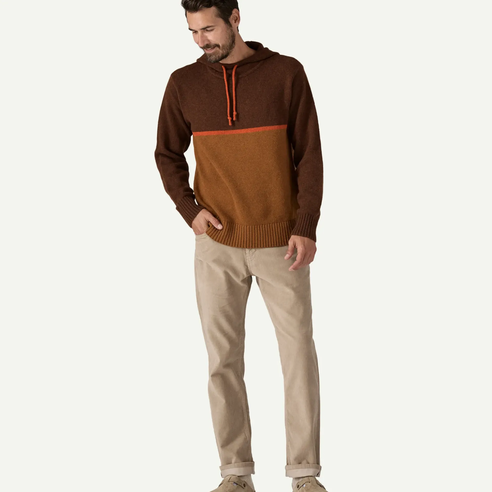 Men's Recycled Wool-Blend Sweater Hoody Men's|Sweaters
