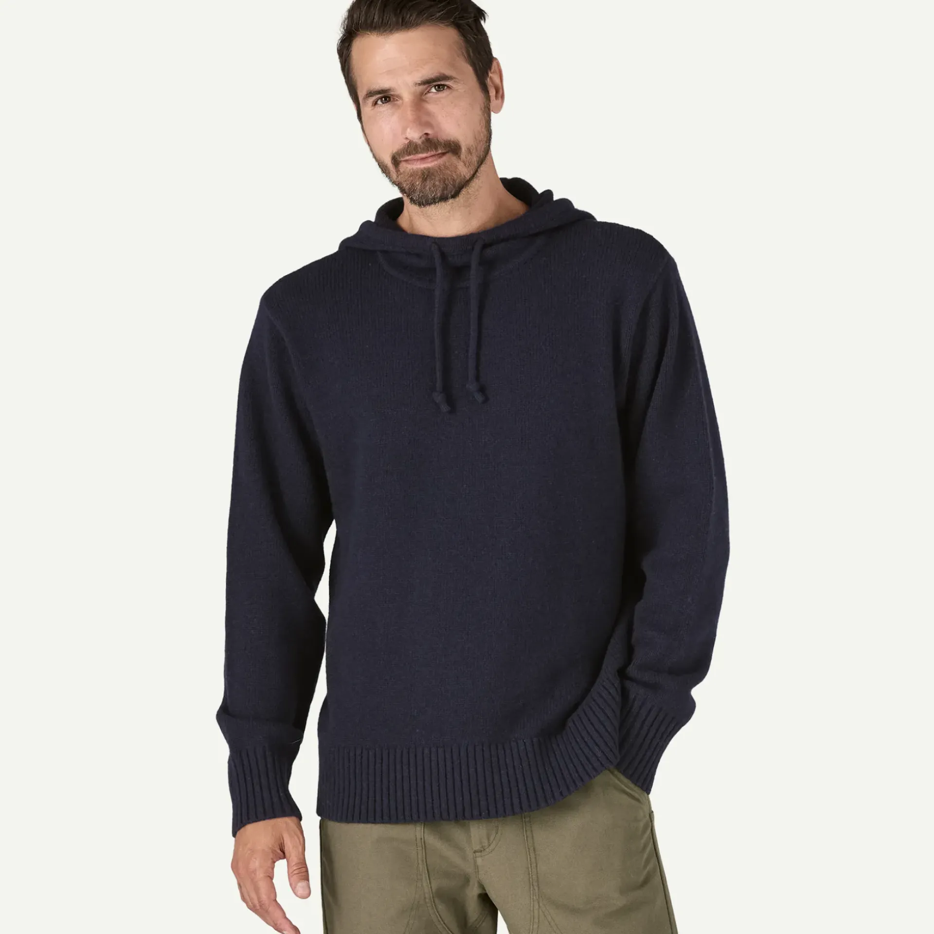 Men's Recycled Wool-Blend Sweater Hoody Men's|Sweaters