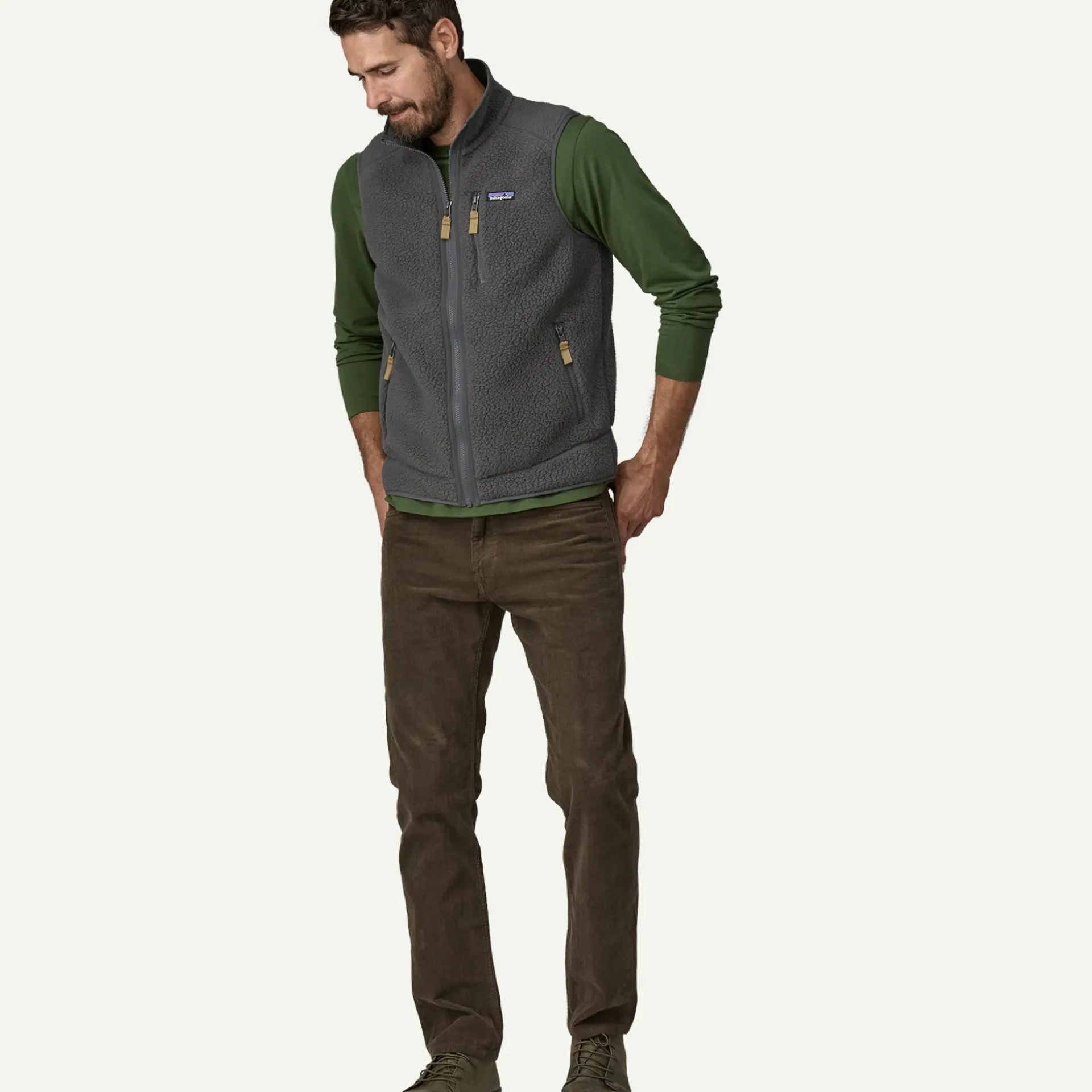 Clearance Men's Retro Pile Fleece Vest Men's|Vests