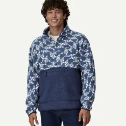Men's Retro Pile Half-Snap Fleece Pullover Men's|Pullovers