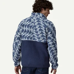 Men's Retro Pile Half-Snap Fleece Pullover Men's|Pullovers