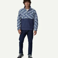 Men's Retro Pile Half-Snap Fleece Pullover Men's|Pullovers