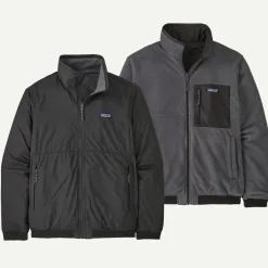 Outlet Men's Reversible Shelled Microdini Fleece Jacket Jackets|Casual