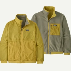 Outlet Men's Reversible Shelled Microdini Fleece Jacket Jackets|Casual
