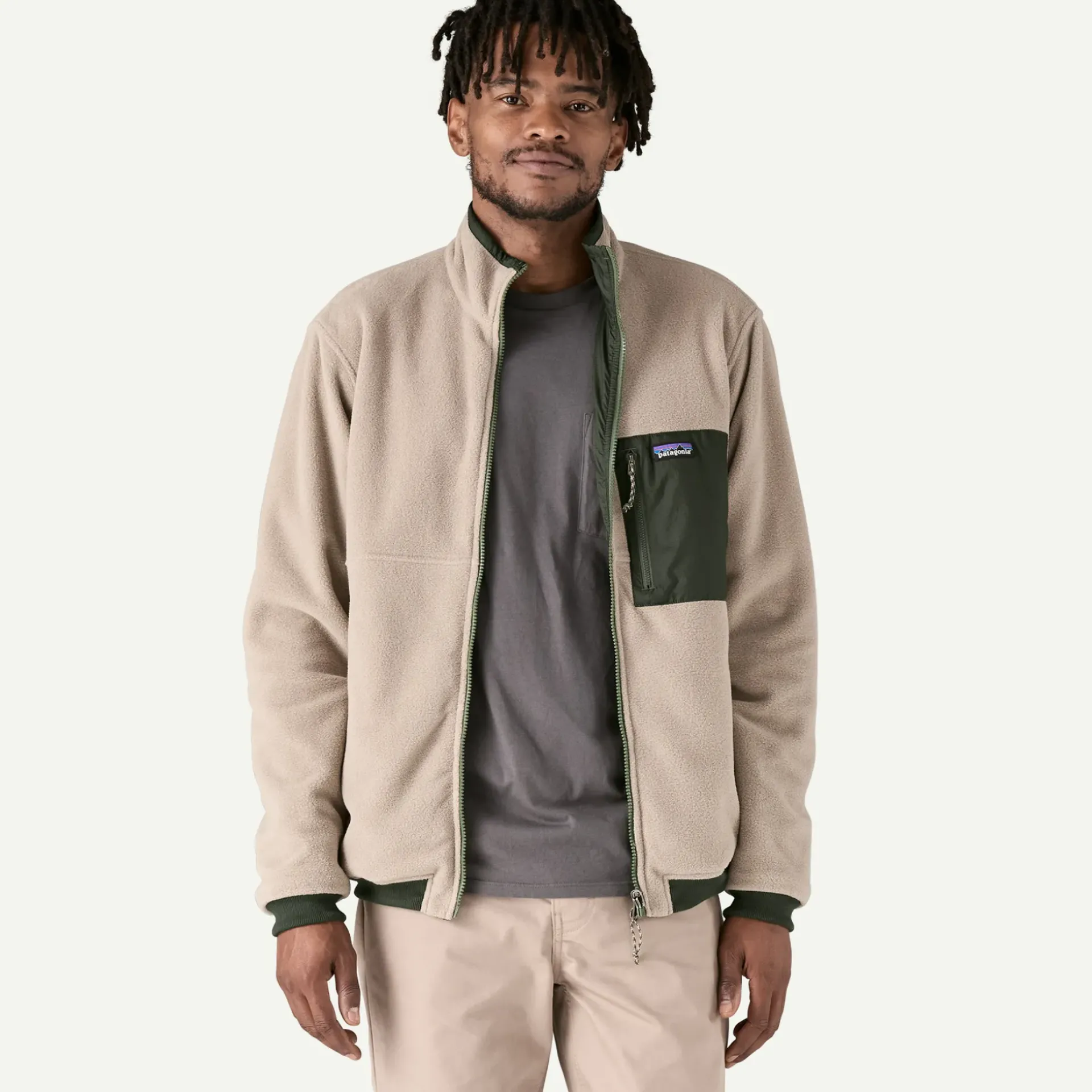 Outlet Men's Reversible Shelled Microdini Fleece Jacket Jackets|Casual