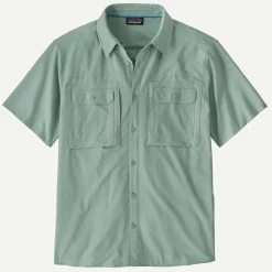 Clearance Men's Short-Sleeved Self-Guided Sun Shirt Shop Men’S|Button Down
