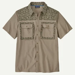 Clearance Men's Short-Sleeved Self-Guided Sun Shirt Shop Men’S|Button Down