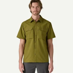 Clearance Men's Short-Sleeved Self-Guided Sun Shirt Shop Men’S|Button Down