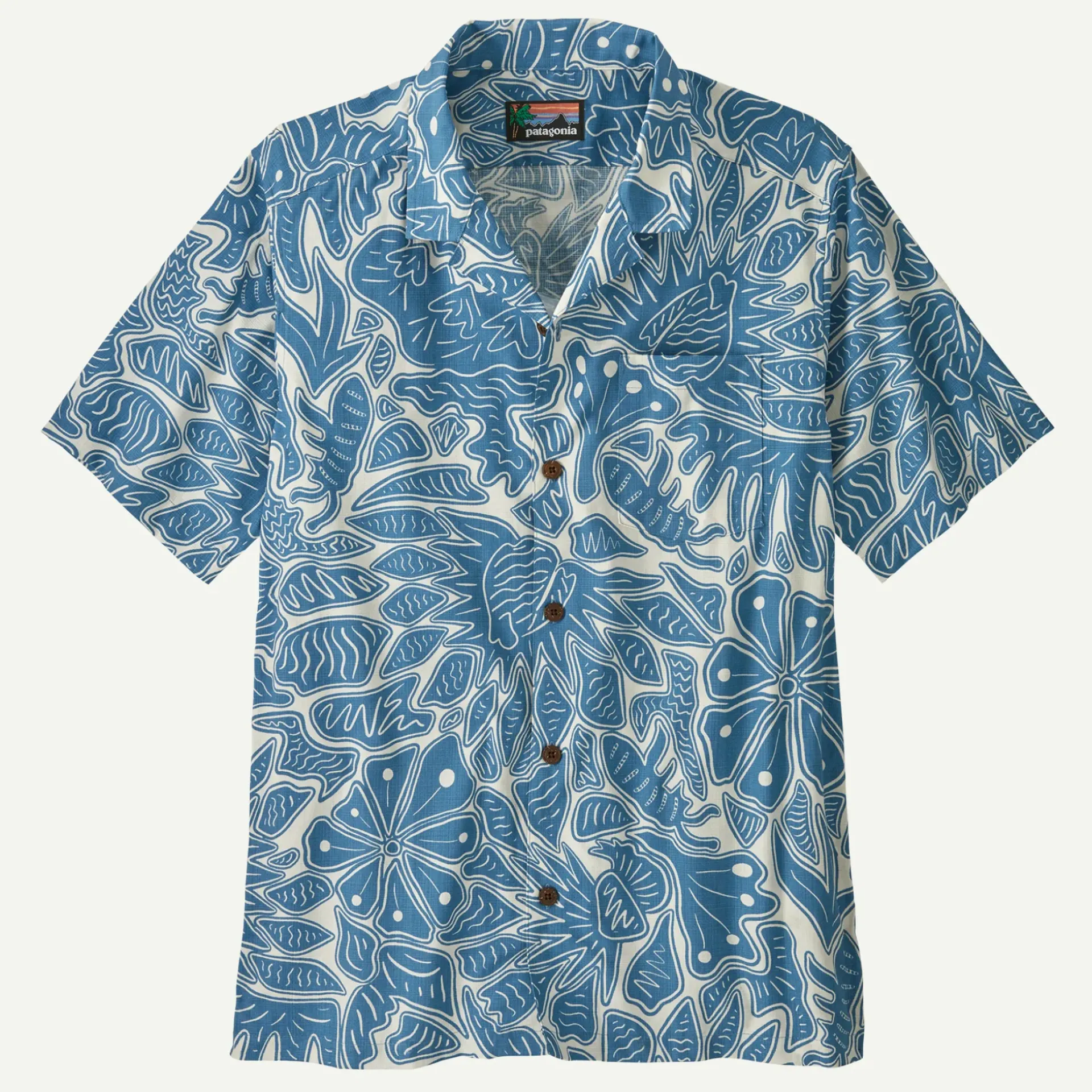 Outlet Men's Tidal Threads Camp Shirt Button Down|Long Sleeve