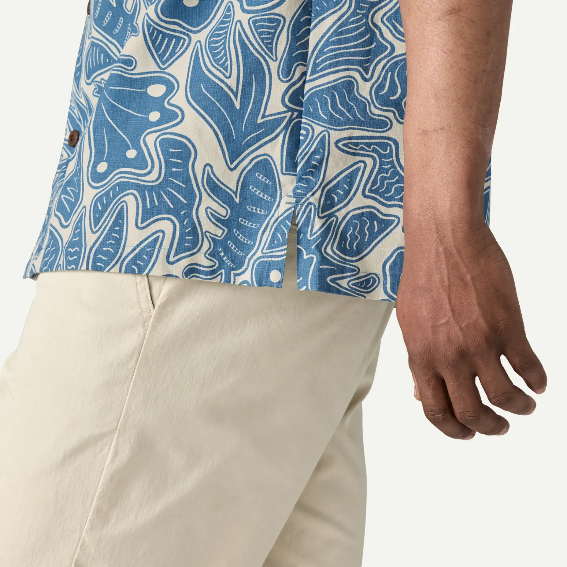 Outlet Men's Tidal Threads Camp Shirt Button Down|Long Sleeve