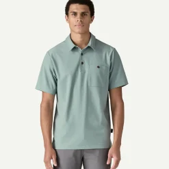 Online Men's Transit Traveler Polo Shirt Button Down|Short Sleeve