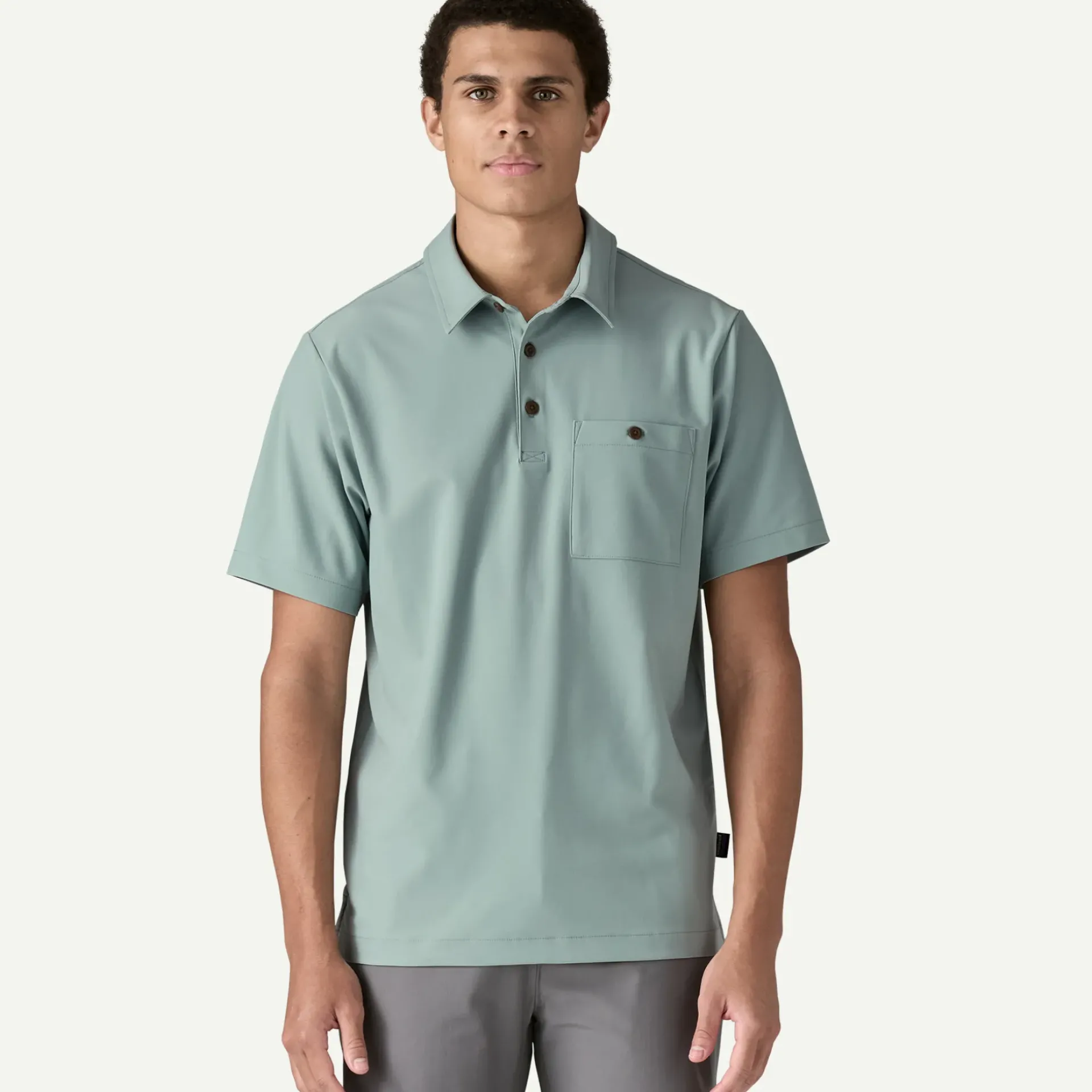 Online Men's Transit Traveler Polo Shirt Button Down|Short Sleeve
